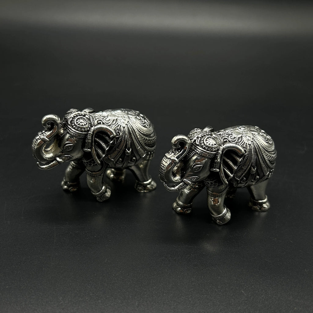 925 Sterling Silver Elephant Idol / Silver Elephant Statue
