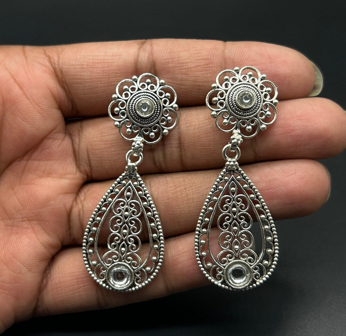 925 Sterling Silver Gemstone Earing