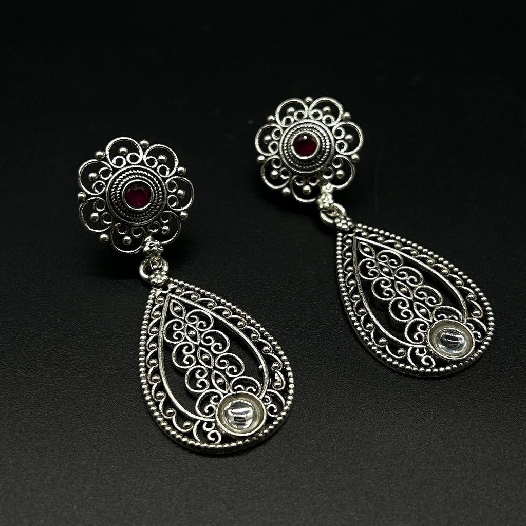 925 Sterling Silver Gemstone Earing
