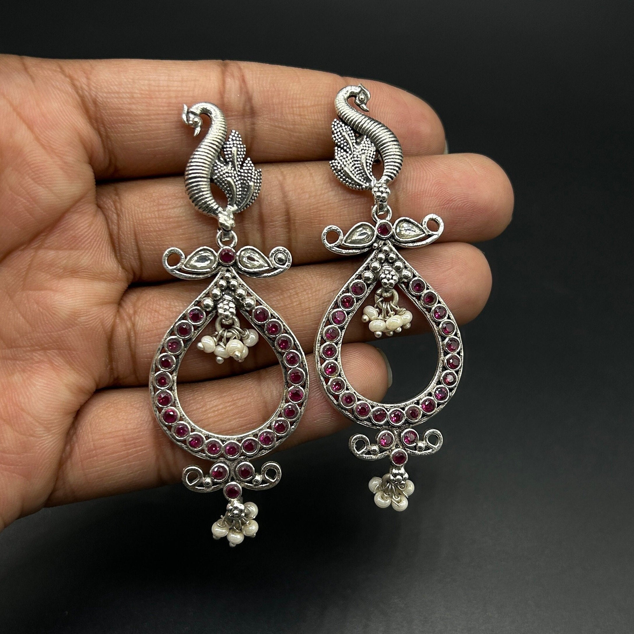 925 Sterling Silver Gemstone Earing