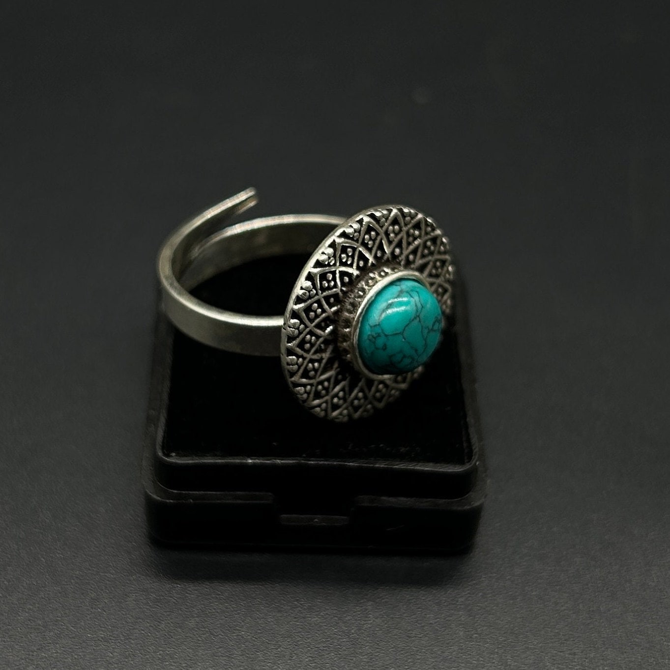 925 Sterling Silver Turquoise Ring 925 Sterling Silver Adjustable Ring Sterling Silver Ring Gemstone Ring Bridal Ring Wedding Ring