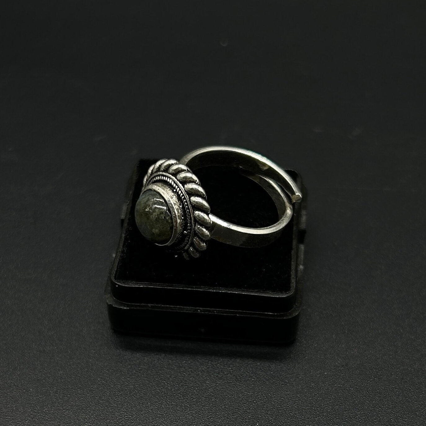 925 Sterling Silver Labradorite Ring 925 Sterling Silver Adjustable Ring 925 Sterling Silver  Gemstone Ring Bridal Ring Wedding Ring