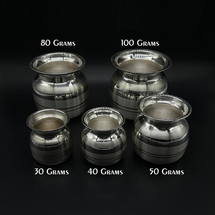 999 Solid Silver Kalash Lota / Silver Lota at Best Price in Etsy / Silver Kalash Lota for Puja