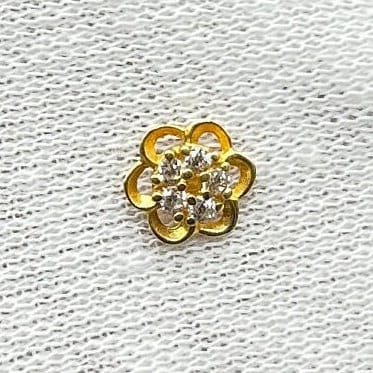 18 Carat Gold Nose Pin / Gold Nose Ring / Gold Wire Nose Ring