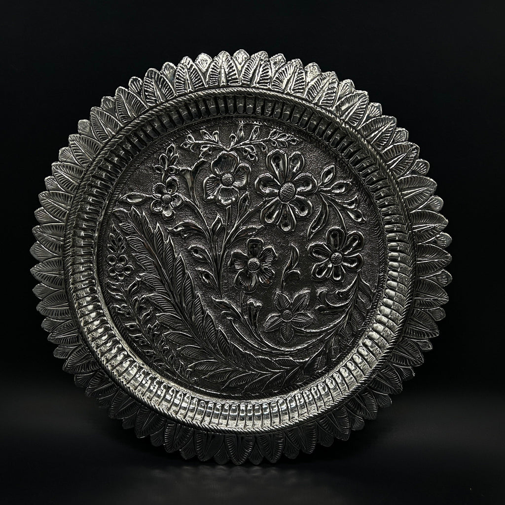 925 Sterling Silver Thali For Pooja / Silver Pooja Thali