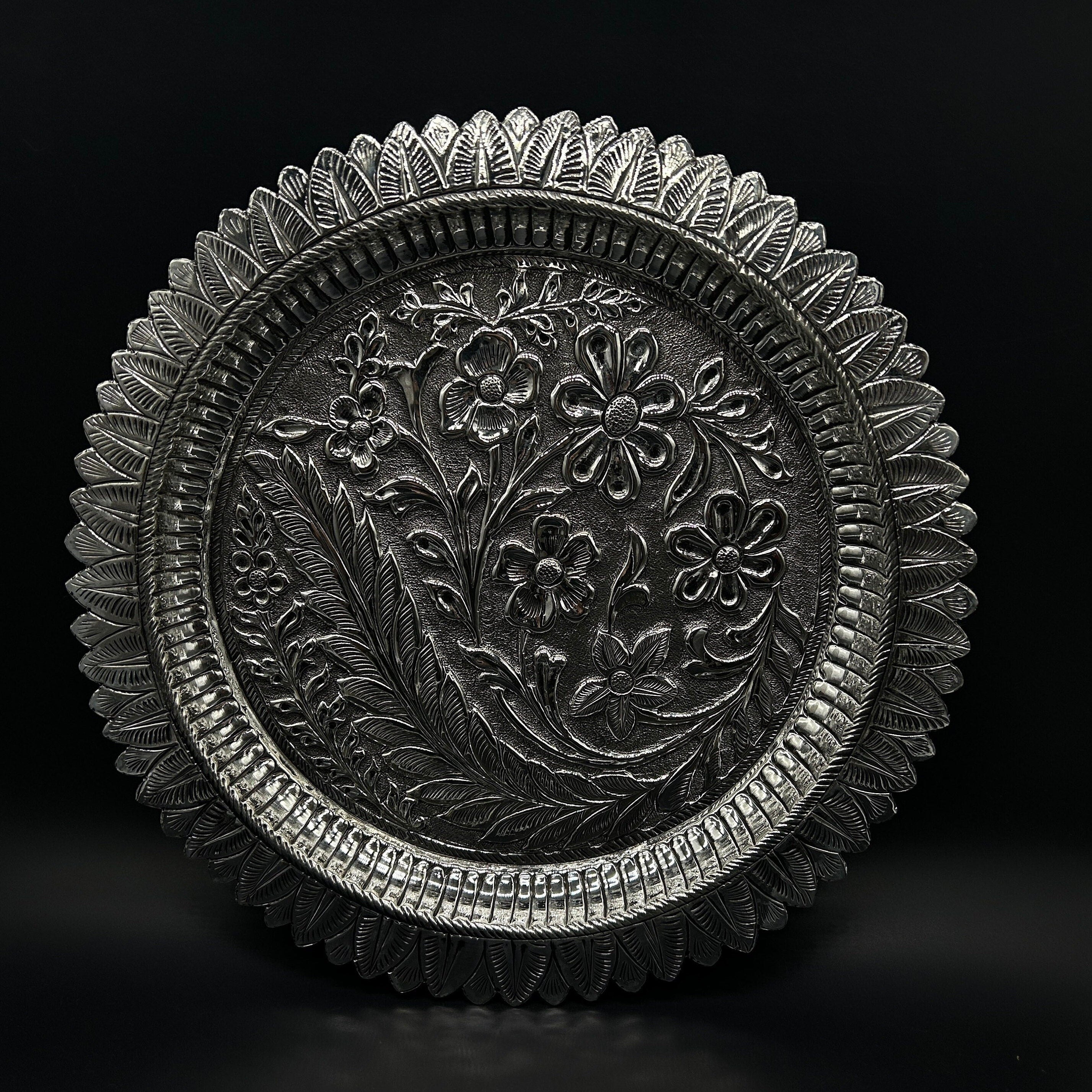 925 Sterling Silver Thali For Pooja / Silver Pooja Thali
