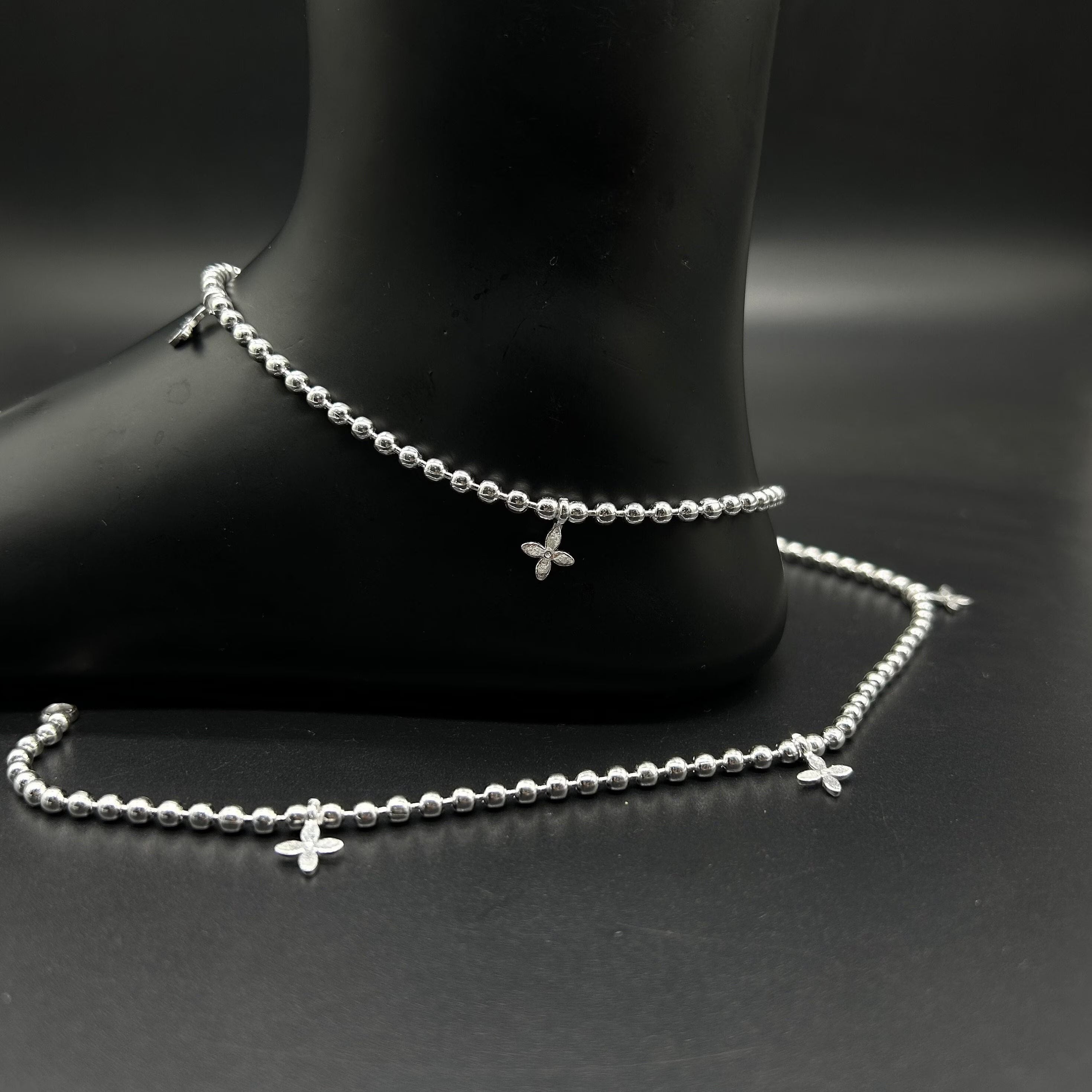 925 Sterling Silver Anklet / Silver Payal / Silver Anklet / Silver Bride Anklet / Silver Payal / Silver Designer Payal