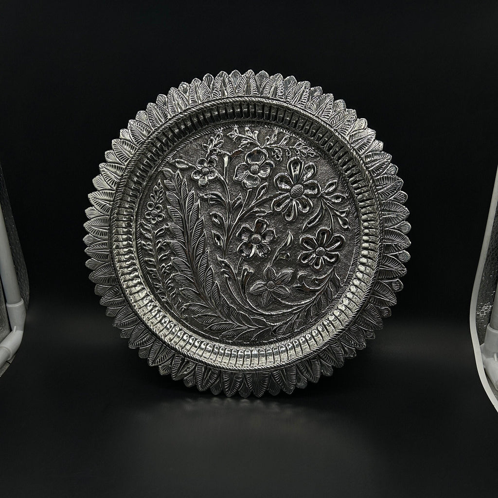 925 Sterling Silver Thali For Pooja / Silver Pooja Thali