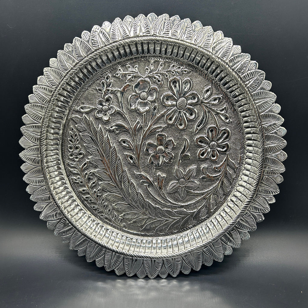 925 Sterling Silver Thali For Pooja / Silver Pooja Thali