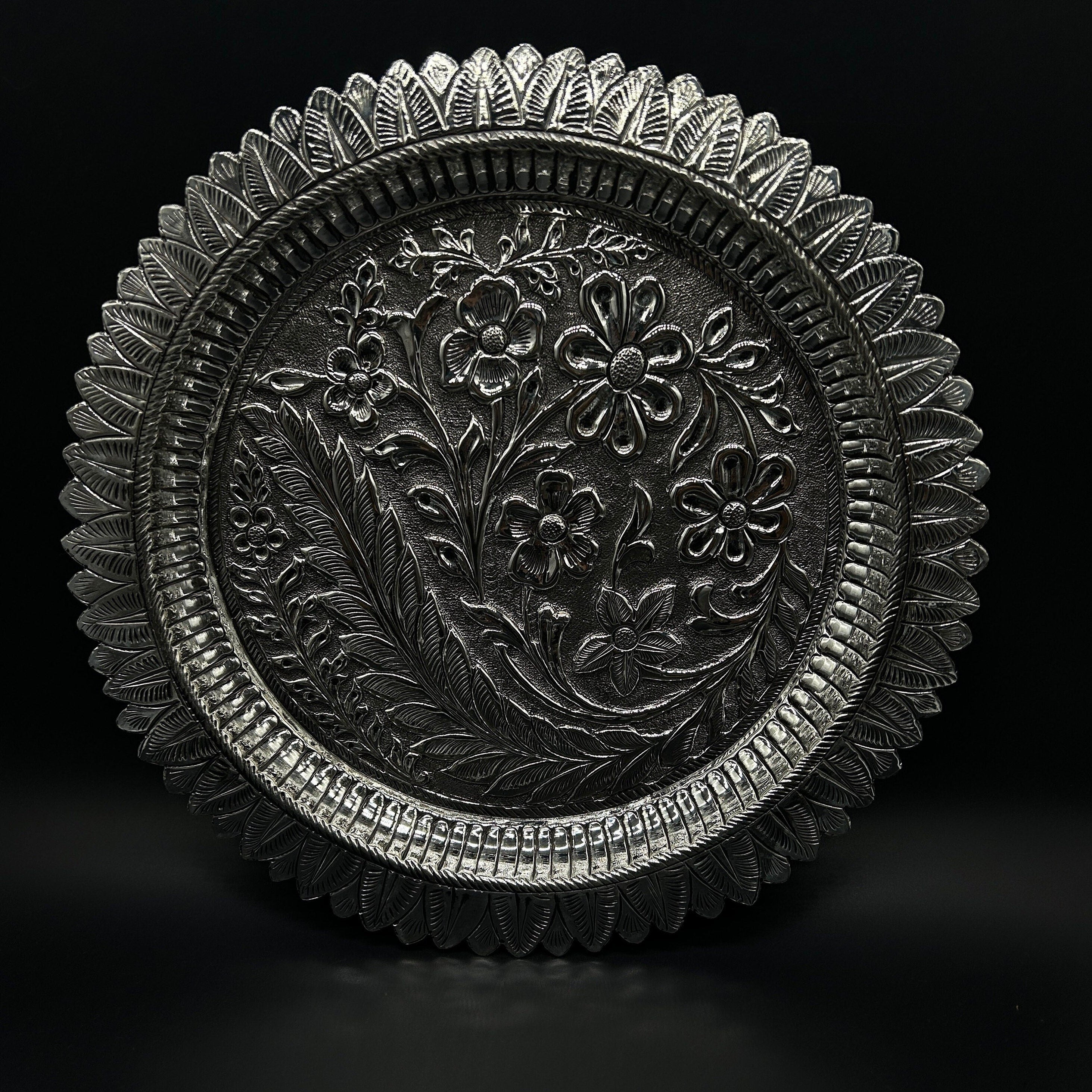925 Sterling Silver Thali For Pooja / Silver Pooja Thali