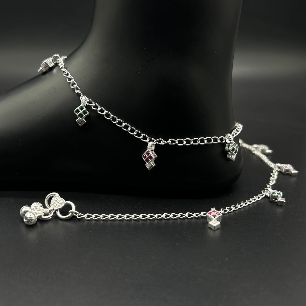 925 Sterling Silver Anklet / Silver Payal / Silver Anklet / Silver Bride Anklet / Silver Payal / Silver Designer Payal