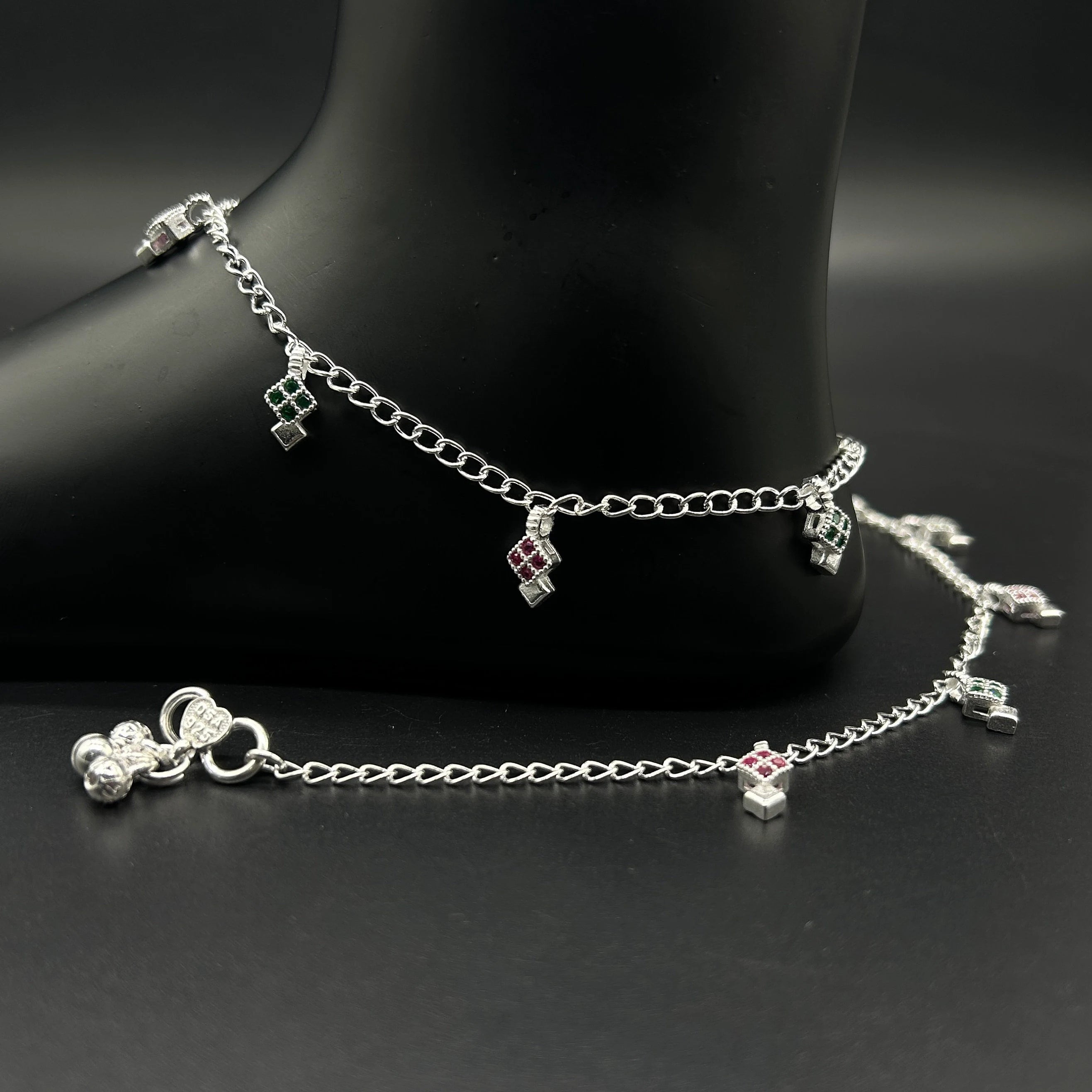 925 Sterling Silver Anklet / Silver Payal / Silver Anklet / Silver Bride Anklet / Silver Payal / Silver Designer Payal