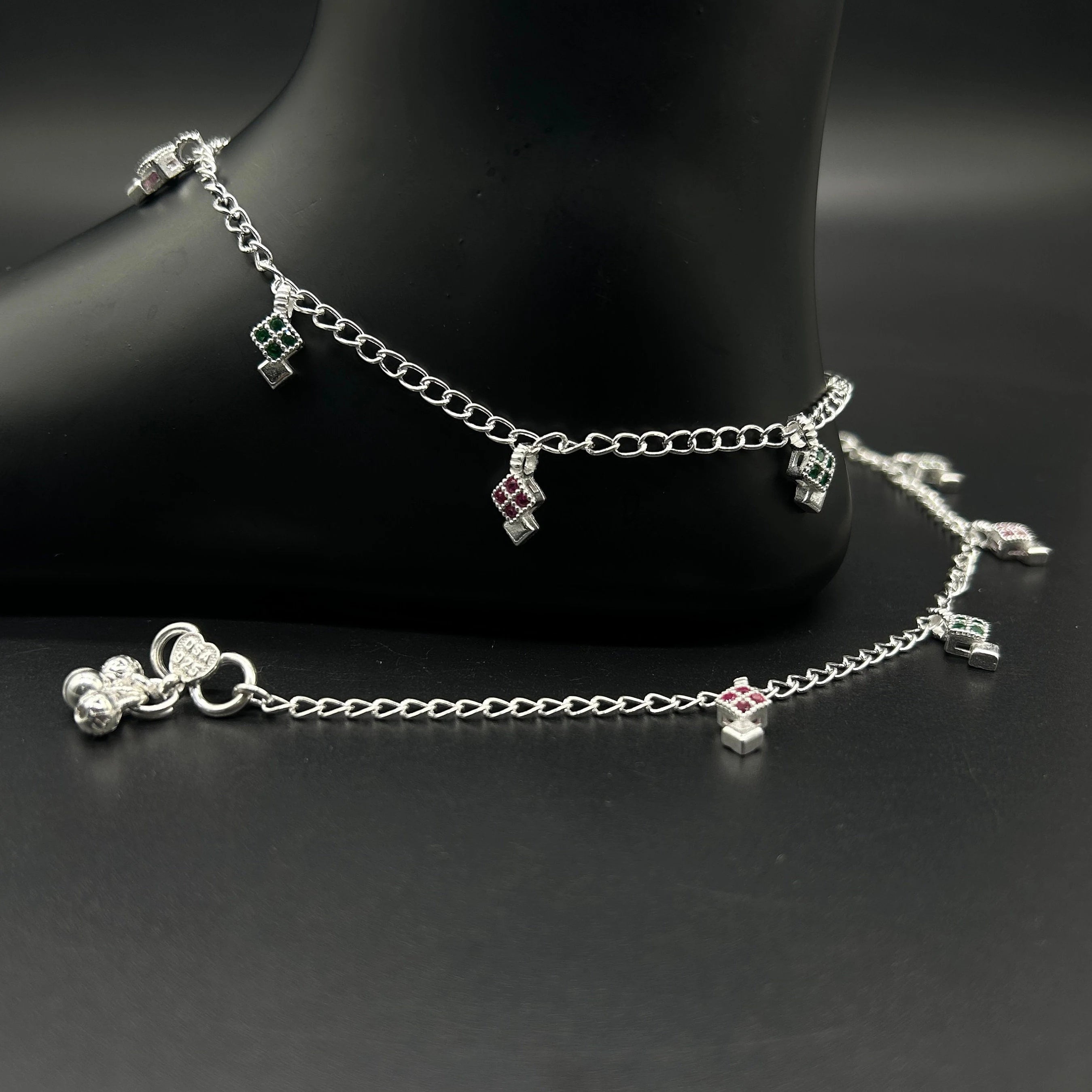 925 Sterling Silver Anklet / Silver Payal / Silver Anklet / Silver Bride Anklet / Silver Payal / Silver Designer Payal