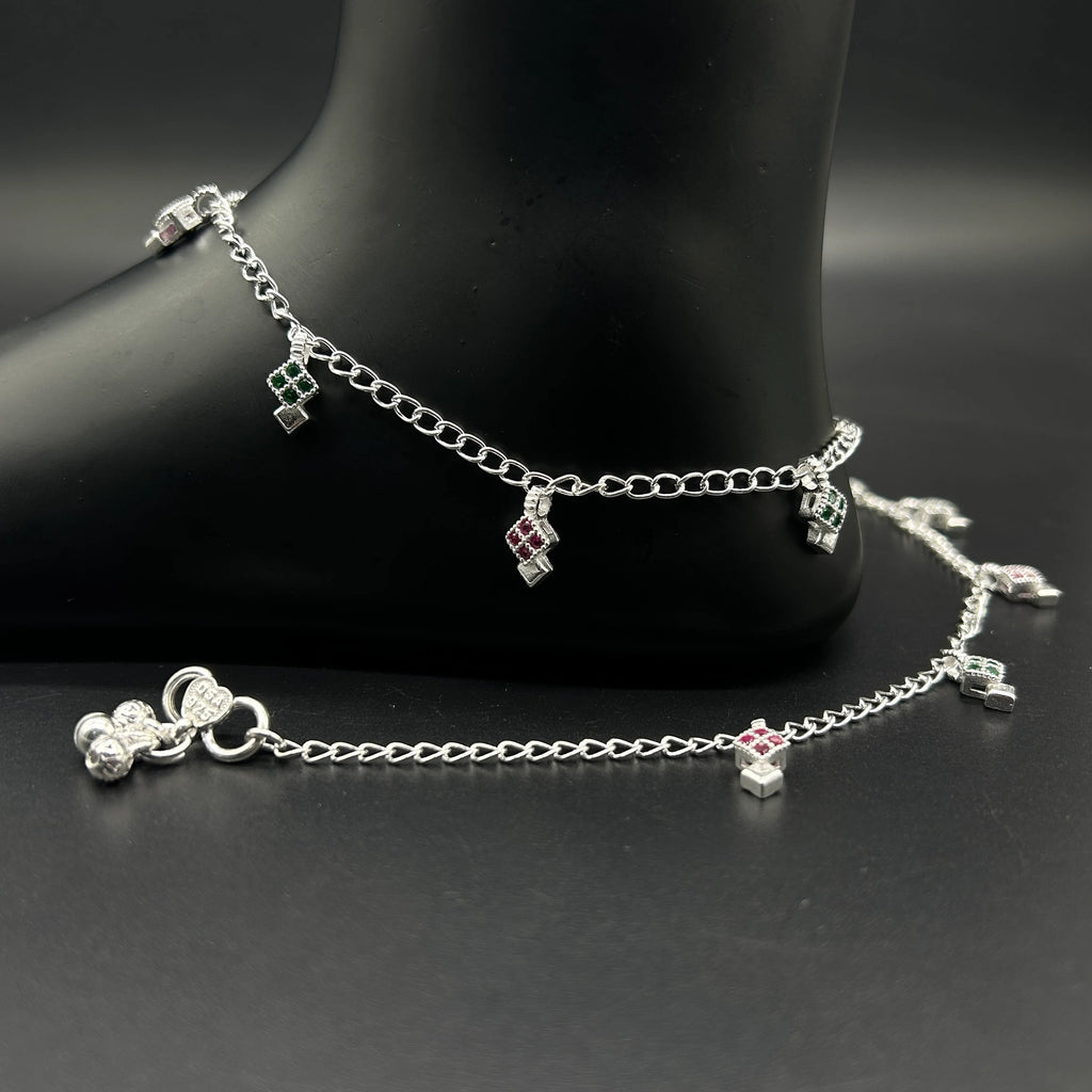 925 Sterling Silver Anklet / Silver Payal / Silver Anklet / Silver Bride Anklet / Silver Payal / Silver Designer Payal