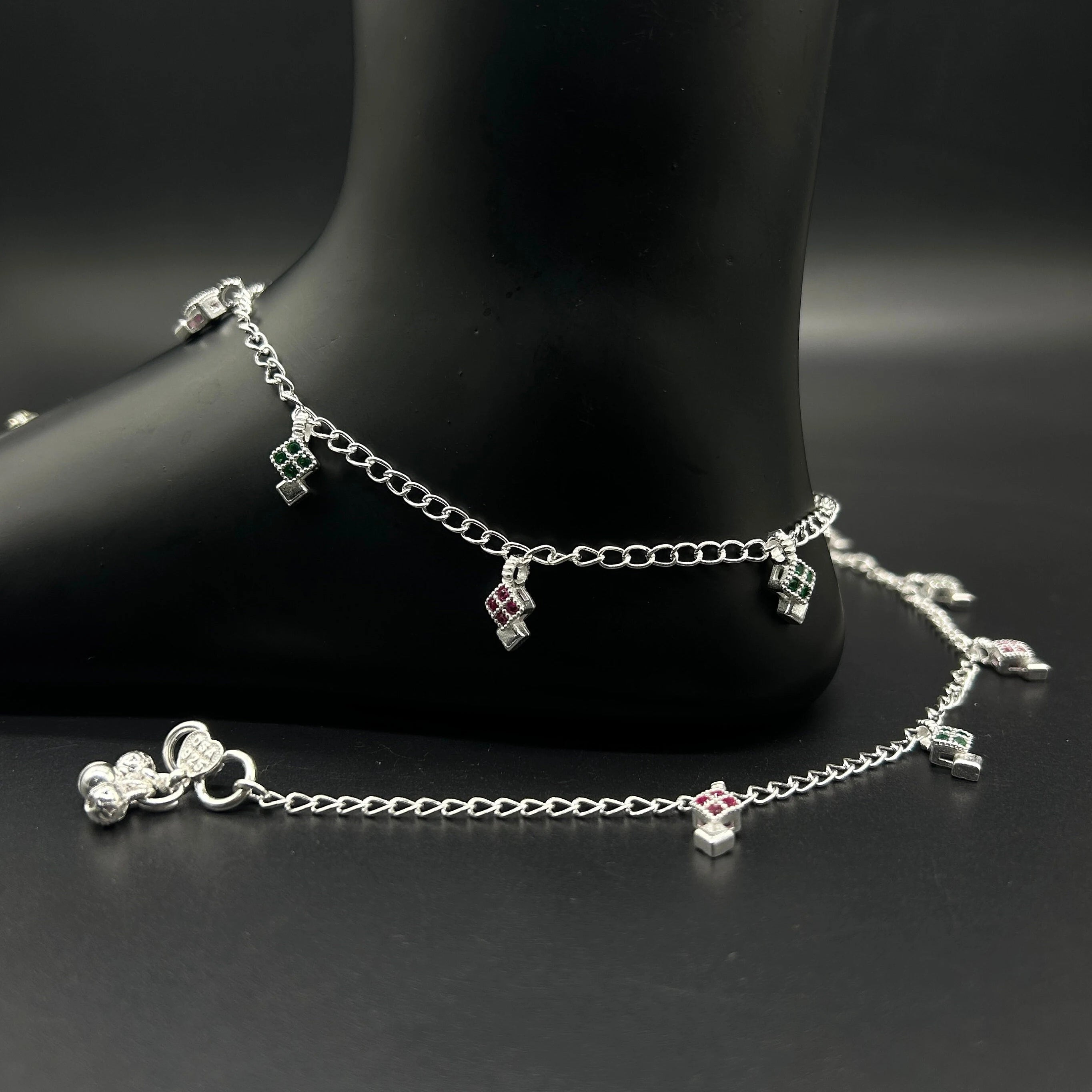 925 Sterling Silver Anklet / Silver Payal / Silver Anklet / Silver Bride Anklet / Silver Payal / Silver Designer Payal