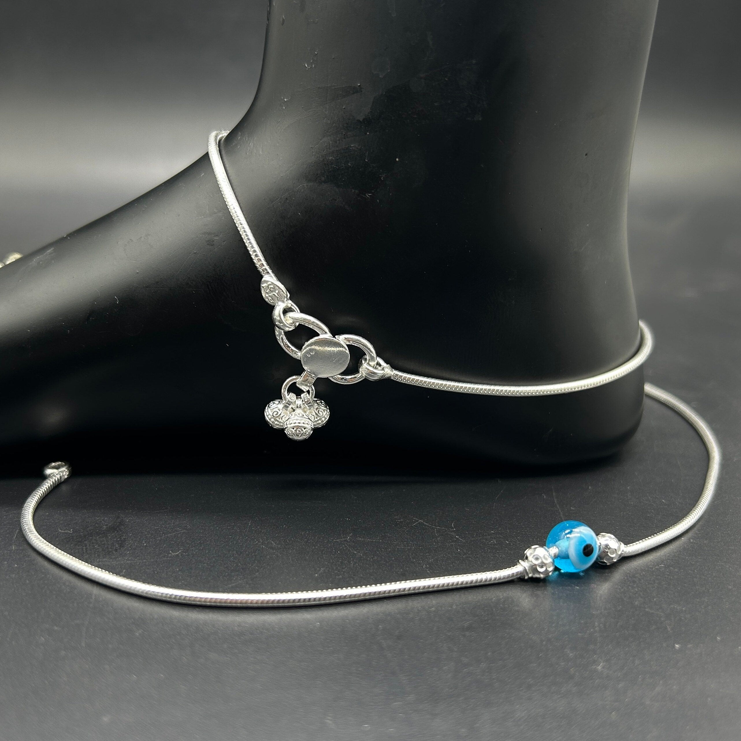 925 Sterling Silver Anklet / Silver Payal / Silver Anklet / Silver Bride Anklet / Silver Payal / Silver Designer Payal