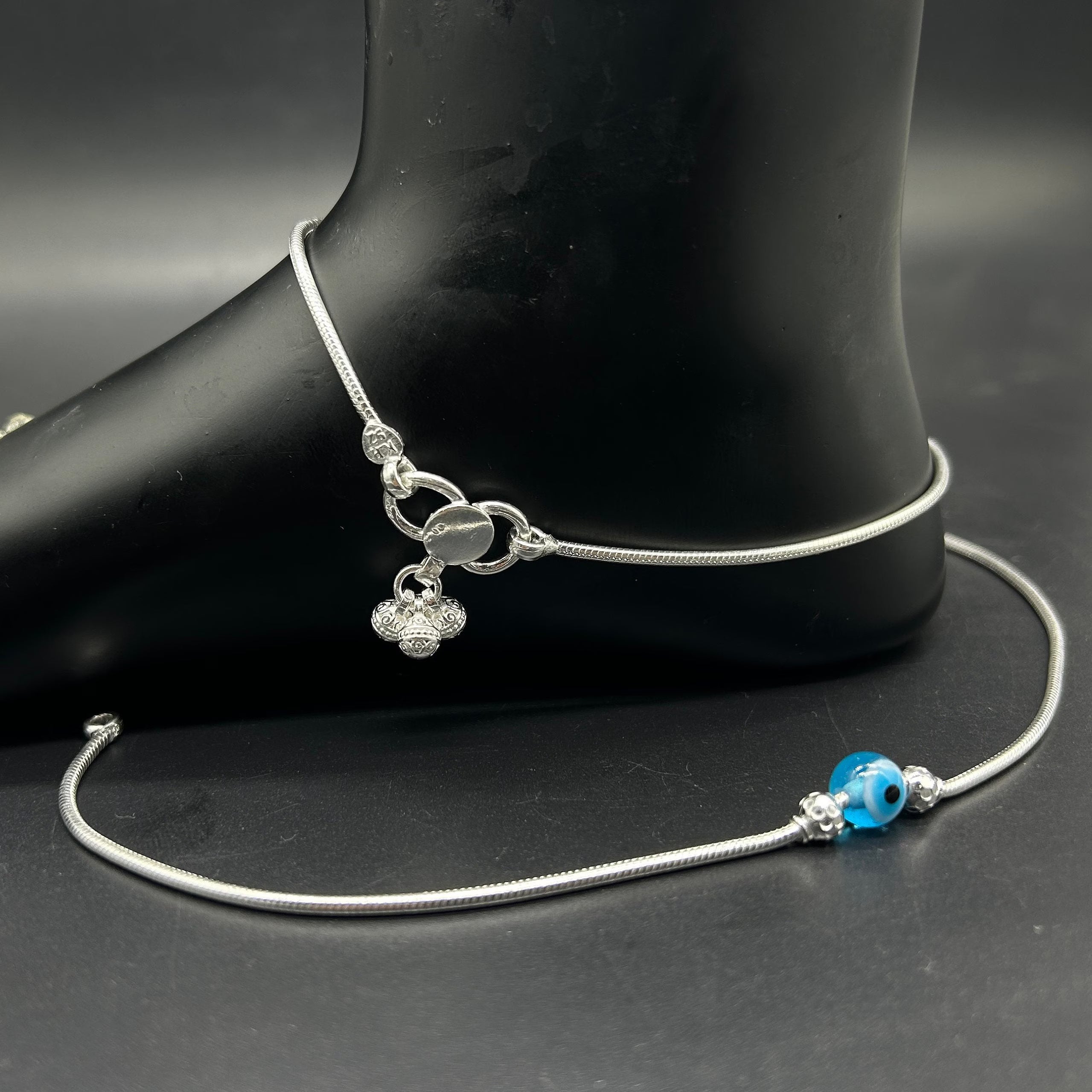925 Sterling Silver Anklet / Silver Payal / Silver Anklet / Silver Bride Anklet / Silver Payal / Silver Designer Payal