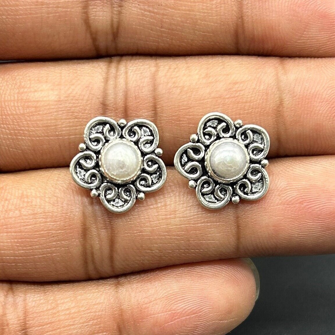 925 Sterling Silver Pearl Earing