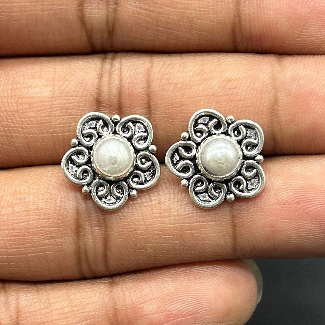 925 Sterling Silver Pearl Earing
