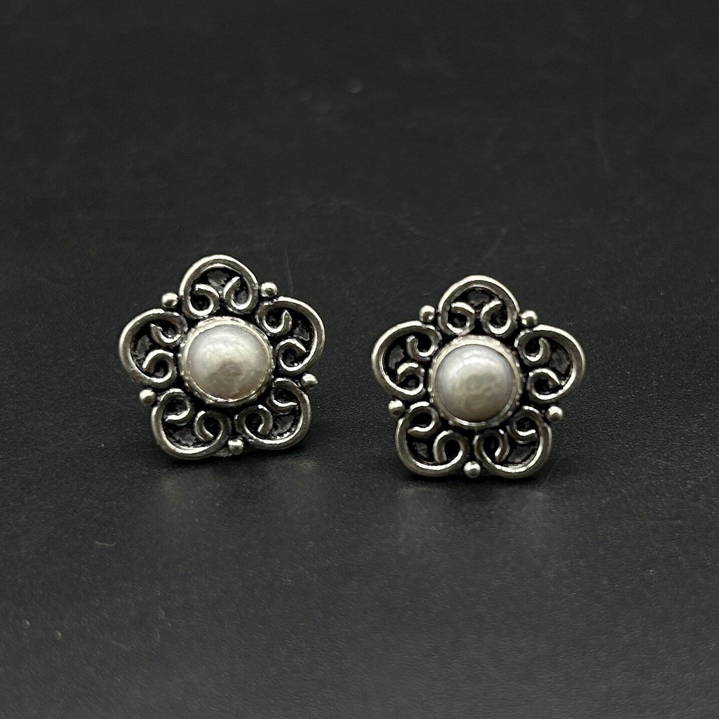 925 Sterling Silver Pearl Earing