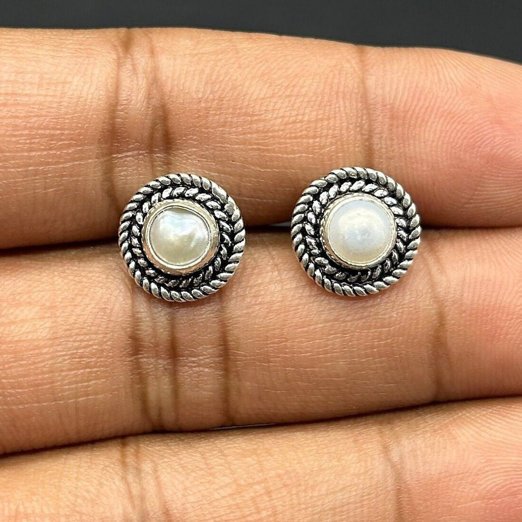 925 Sterling Silver Pearl Earing