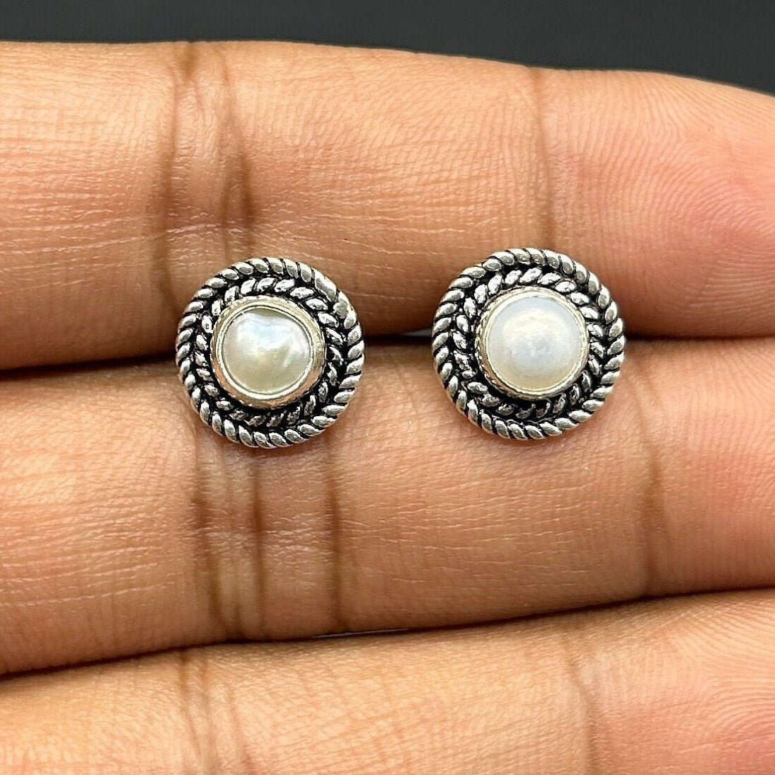 925 Sterling Silver Pearl Earing