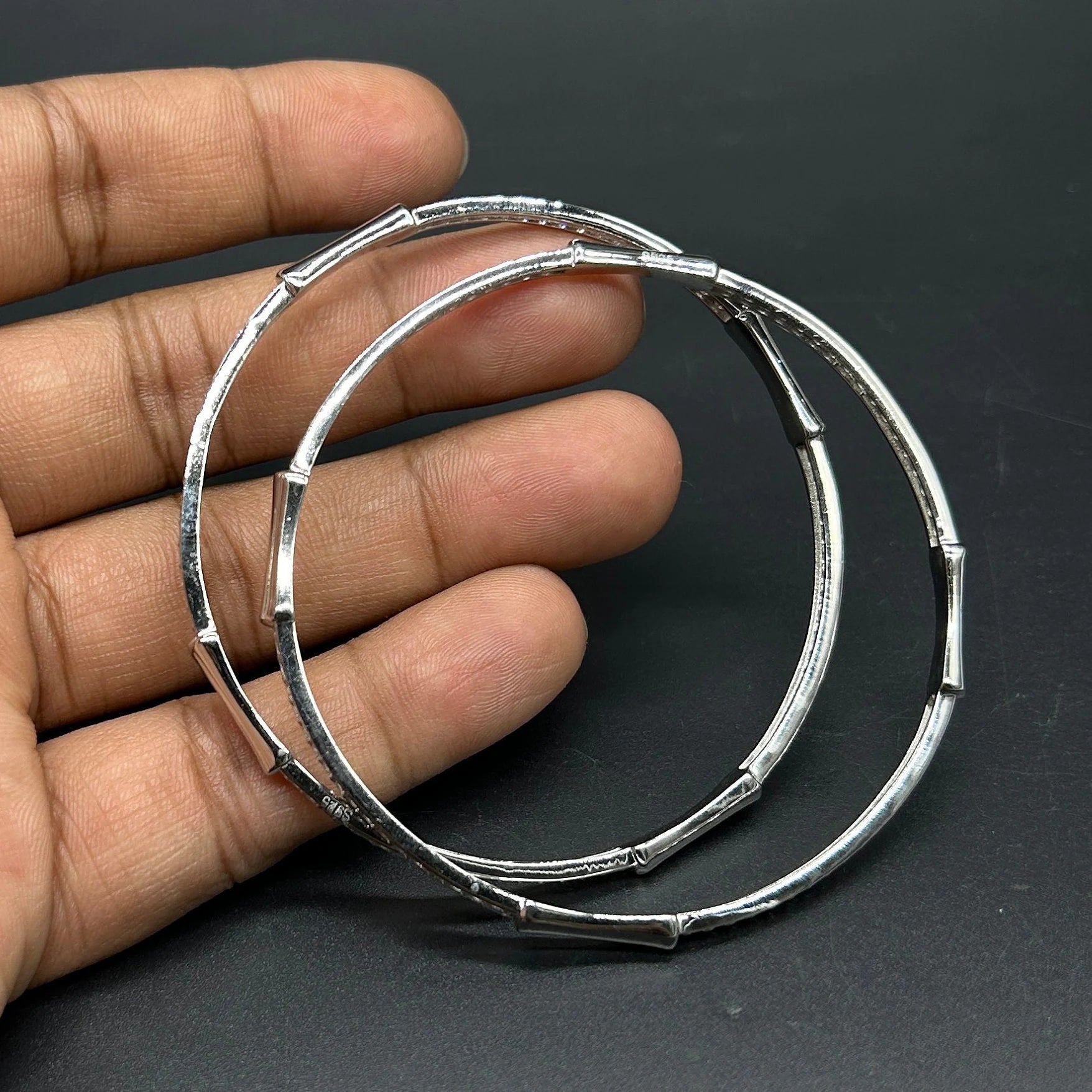 925 Sterling Silver Bangle for Girls and Women