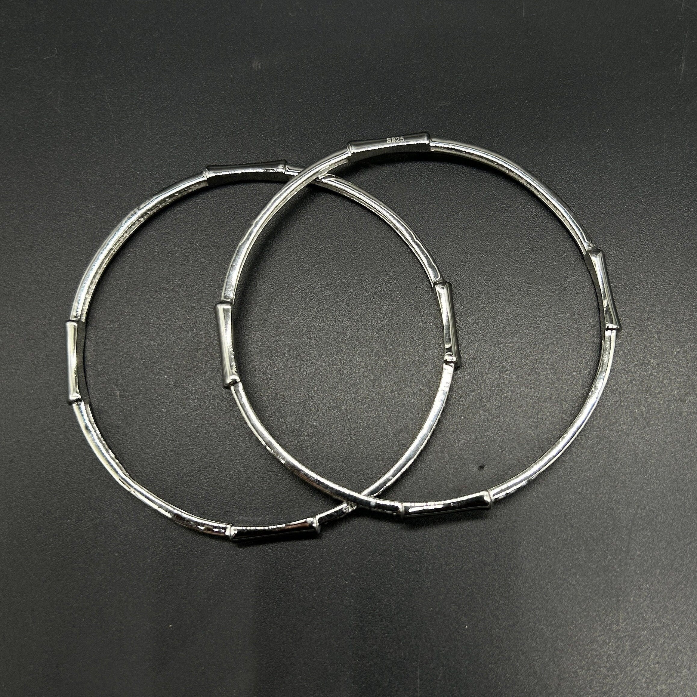 925 Sterling Silver Bangle for Girls and Women