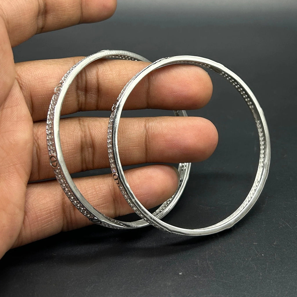 925 Sterling Silver Bangle for Girls and Women