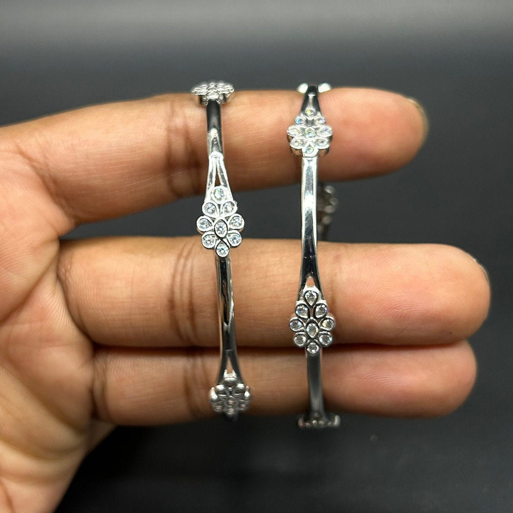 925 Sterling Silver Bangle for Girls and Women