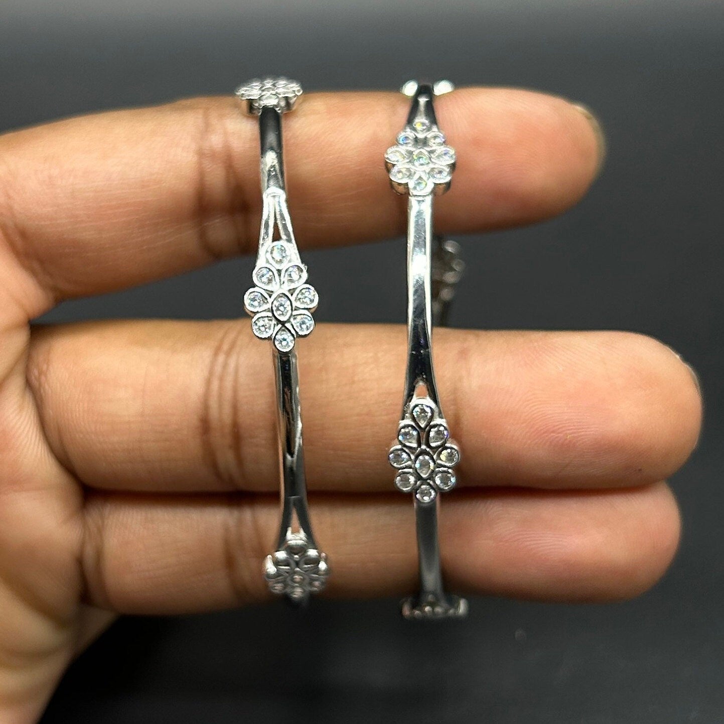 925 Sterling Silver Bangle for Girls and Women