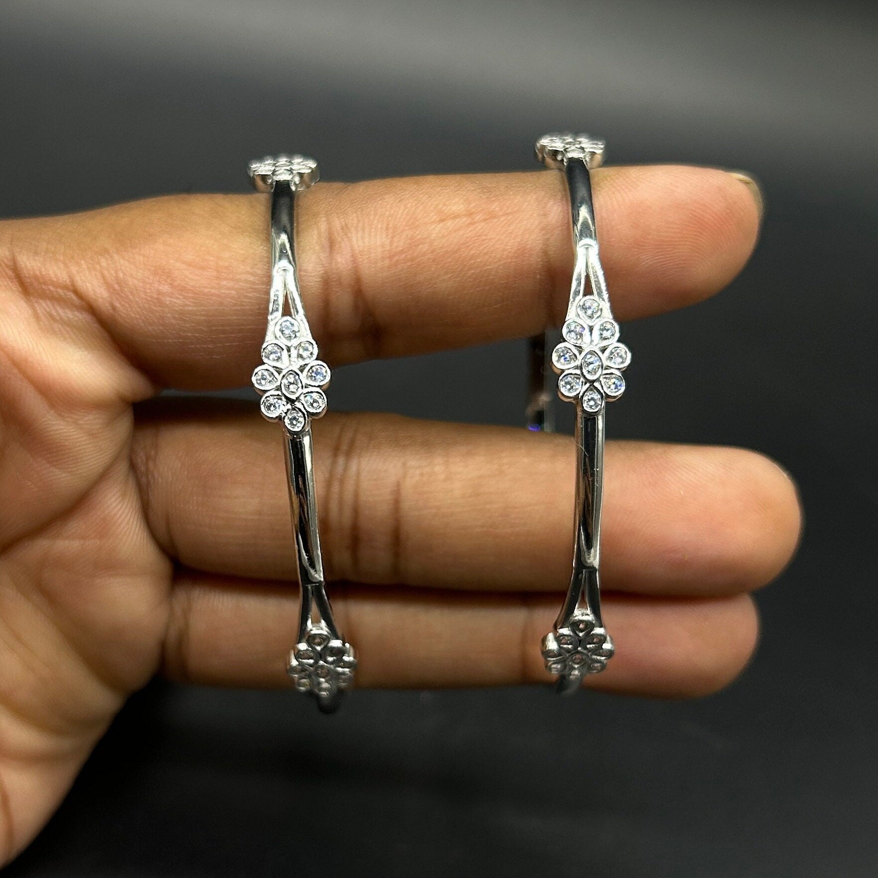 925 Sterling Silver Bangle for Girls and Women