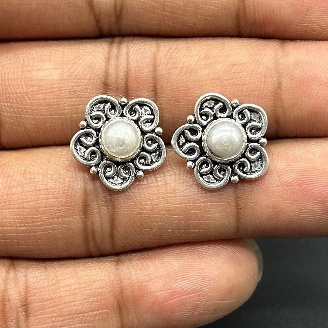 925 Sterling Silver Pearl Earing