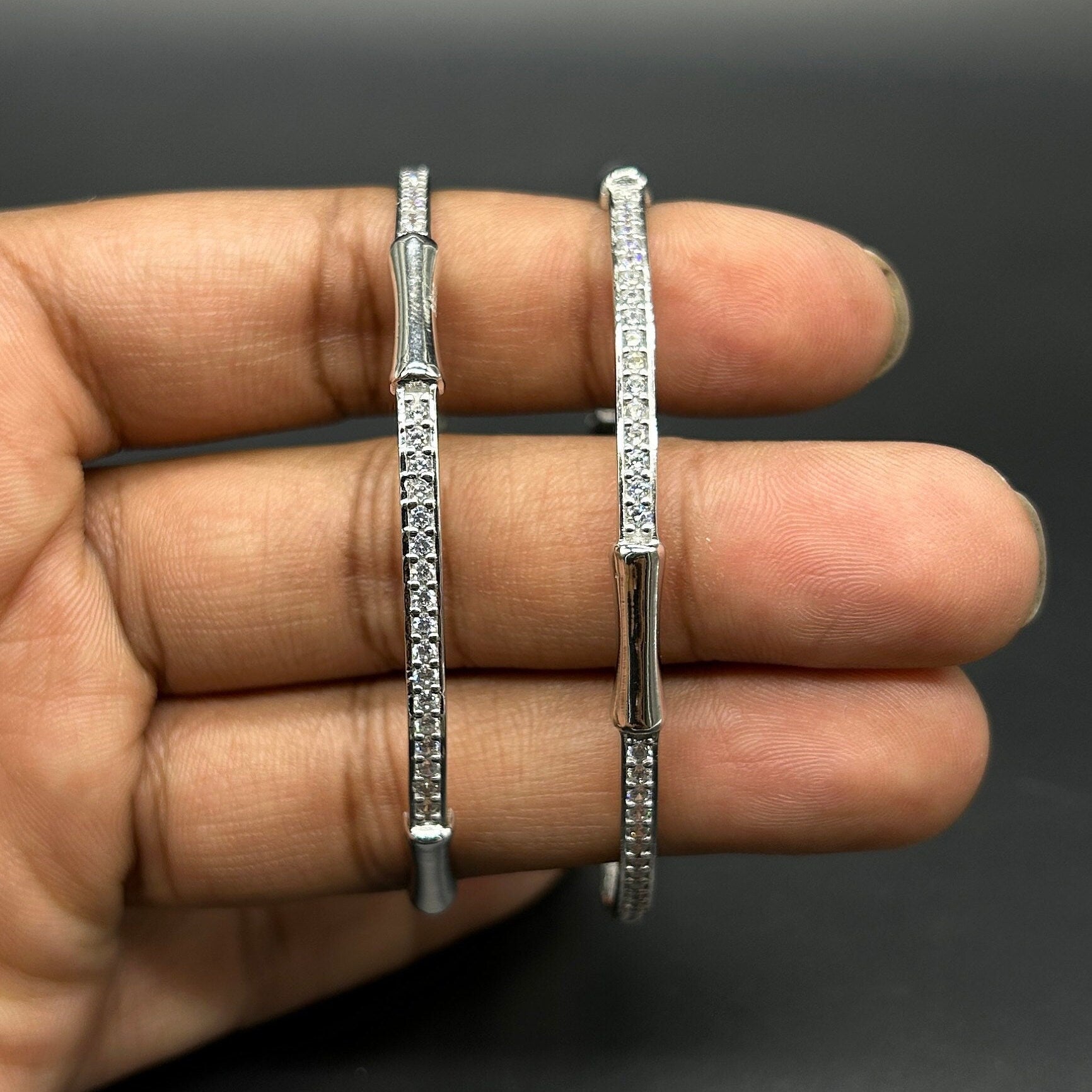 925 Sterling Silver Bangle for Girls and Women