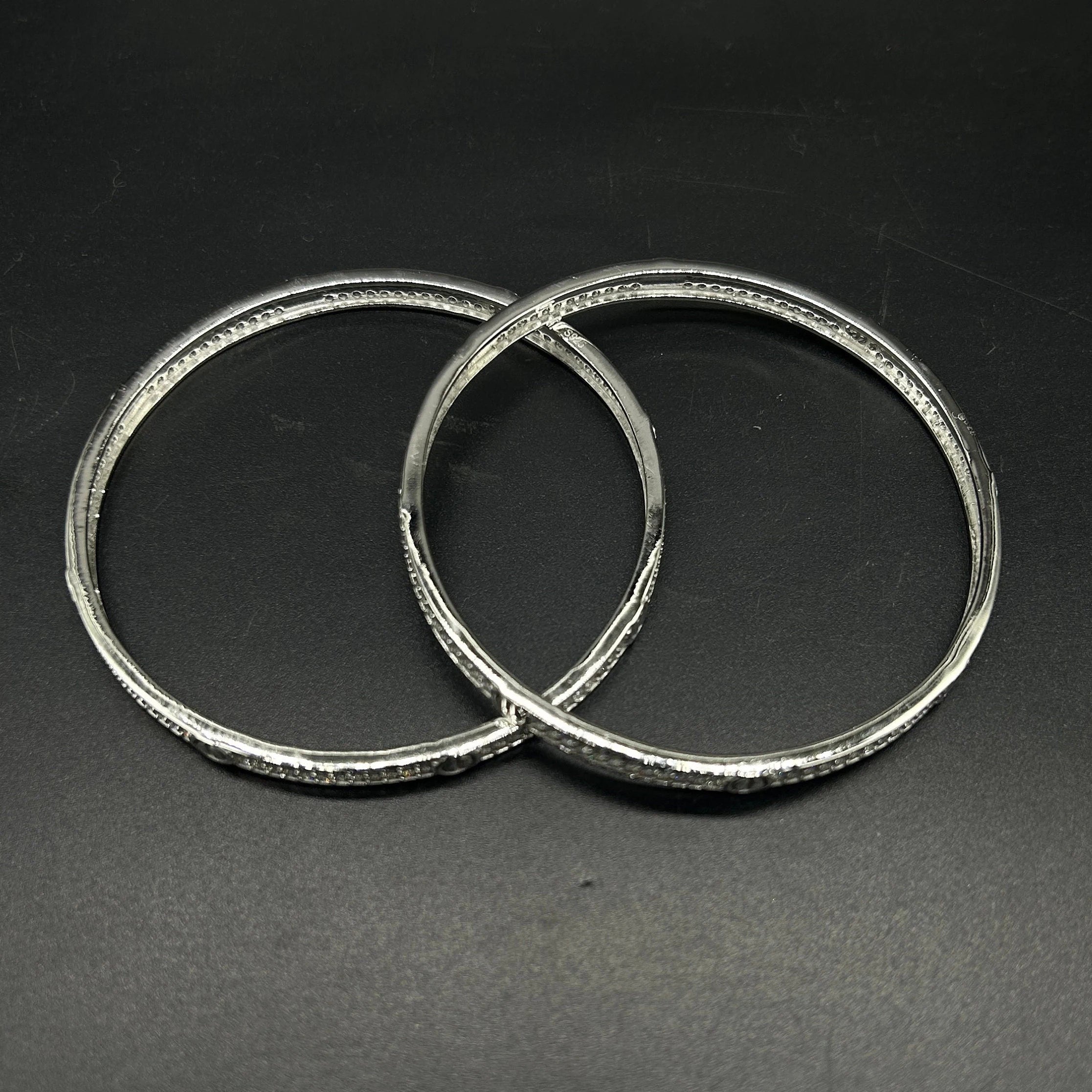 925 Sterling Silver Bangle for Girls and Women
