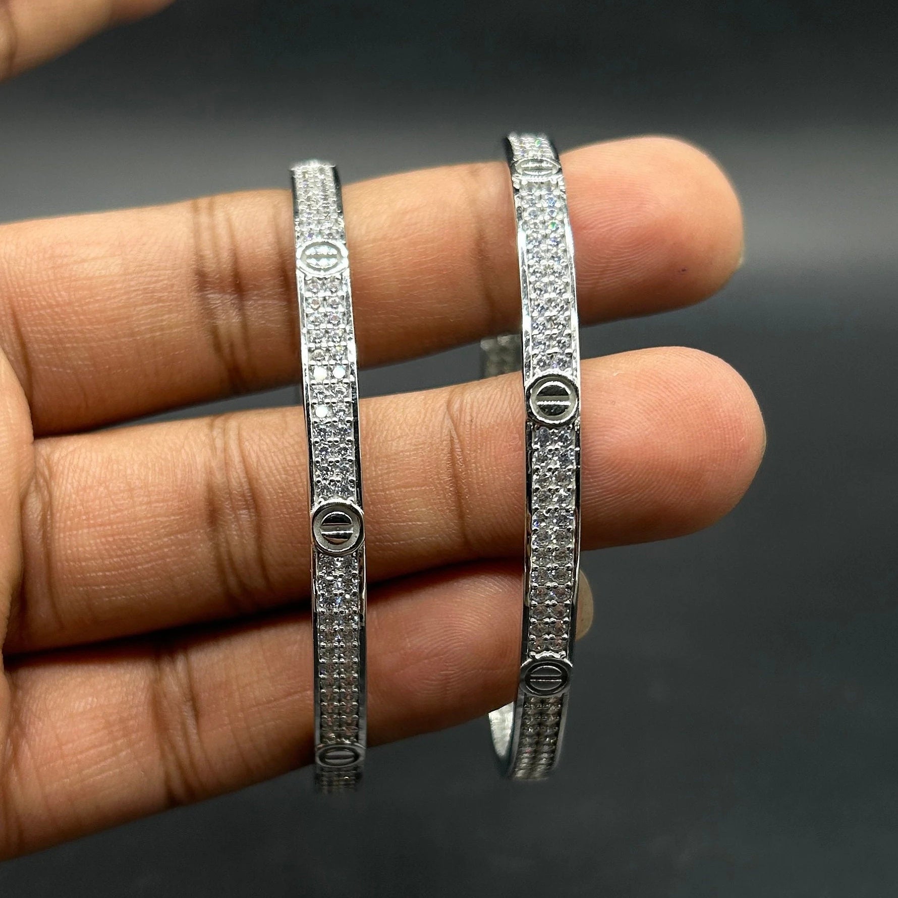 925 Sterling Silver Bangle for Girls and Women