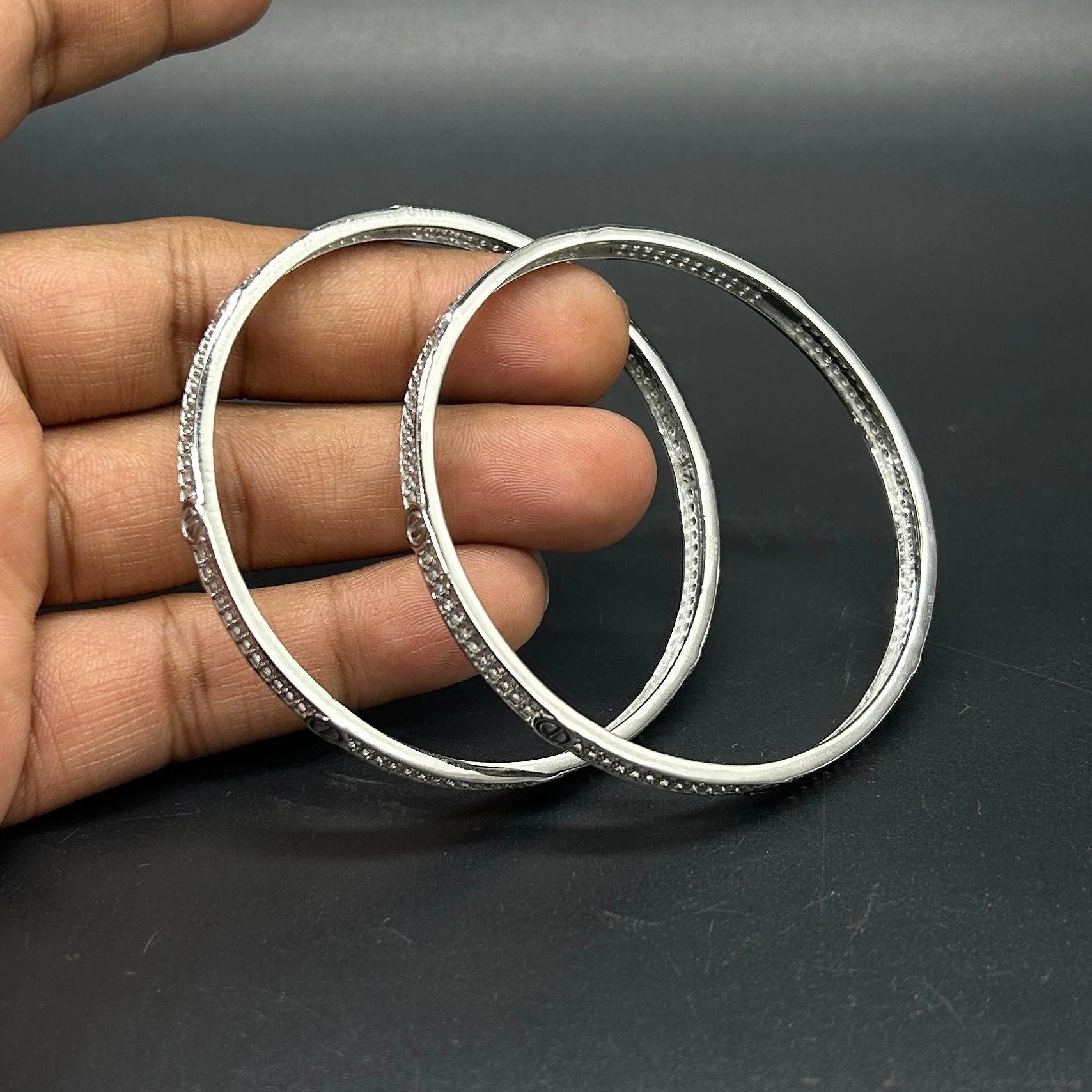 925 Sterling Silver Bangle for Girls and Women