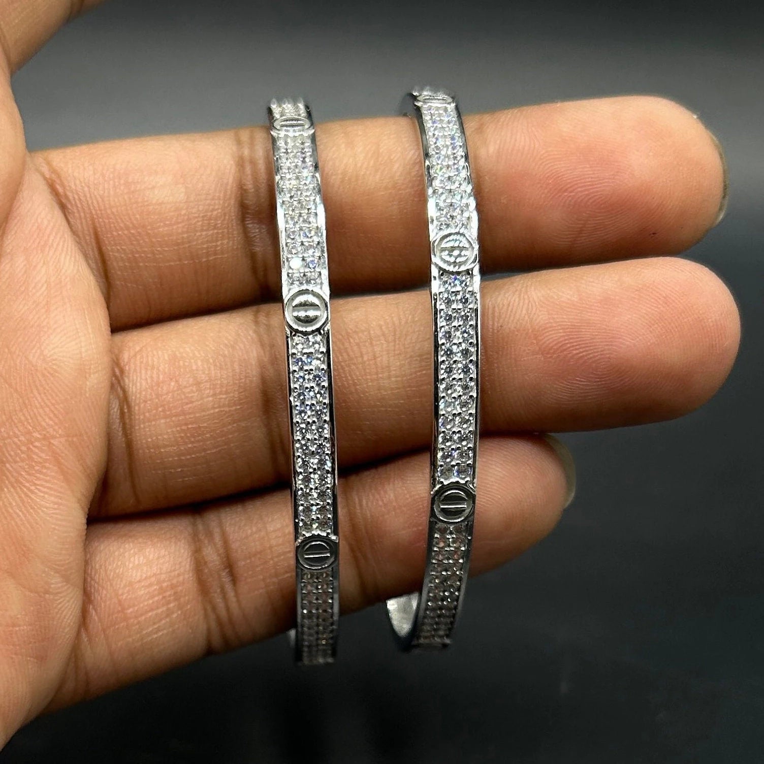 925 Sterling Silver Bangle for Girls and Women
