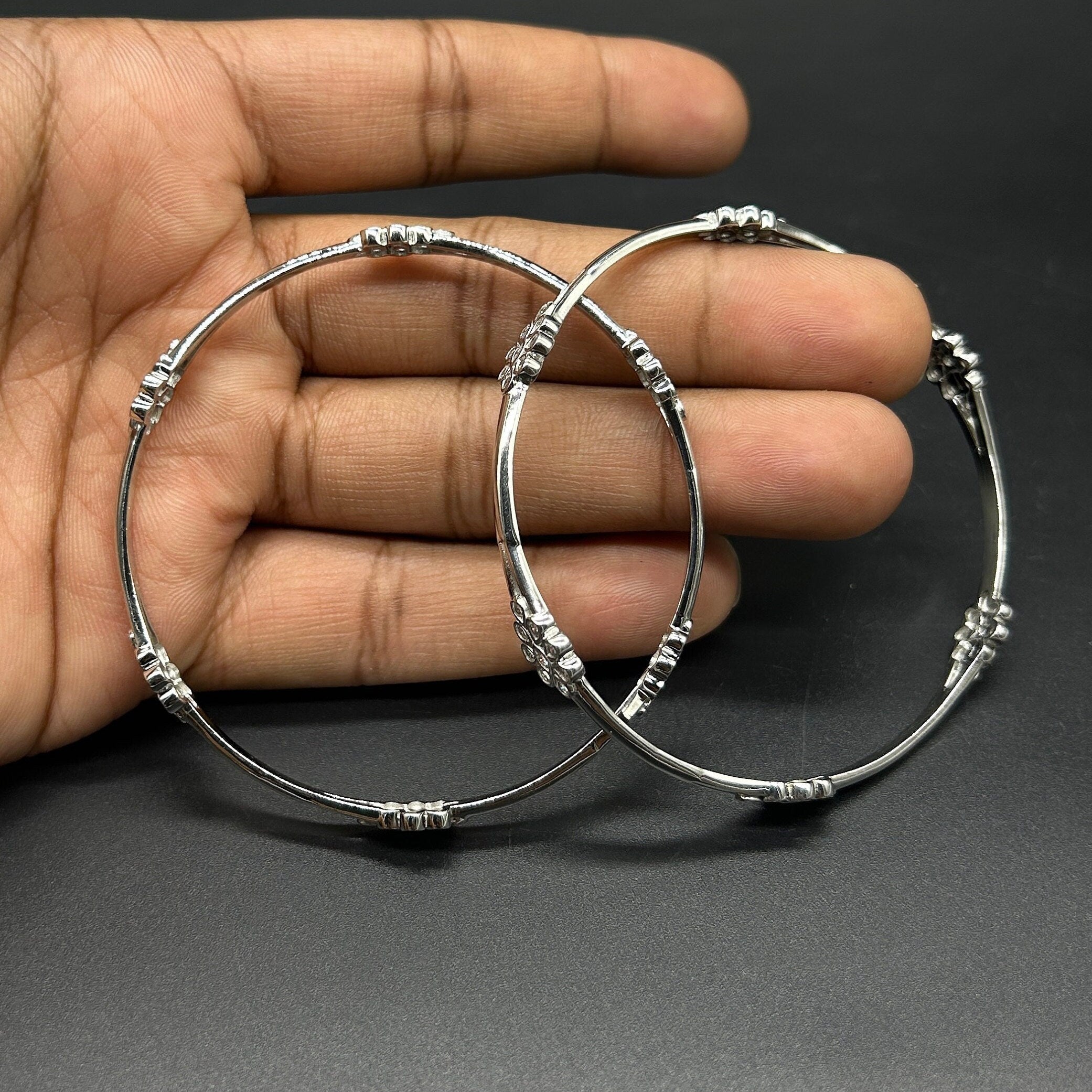 925 Sterling Silver Bangle for Girls and Women