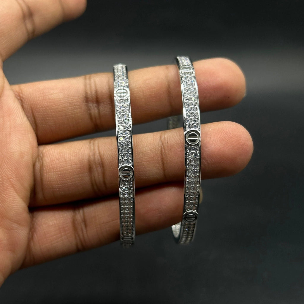 925 Sterling Silver Bangle for Girls and Women