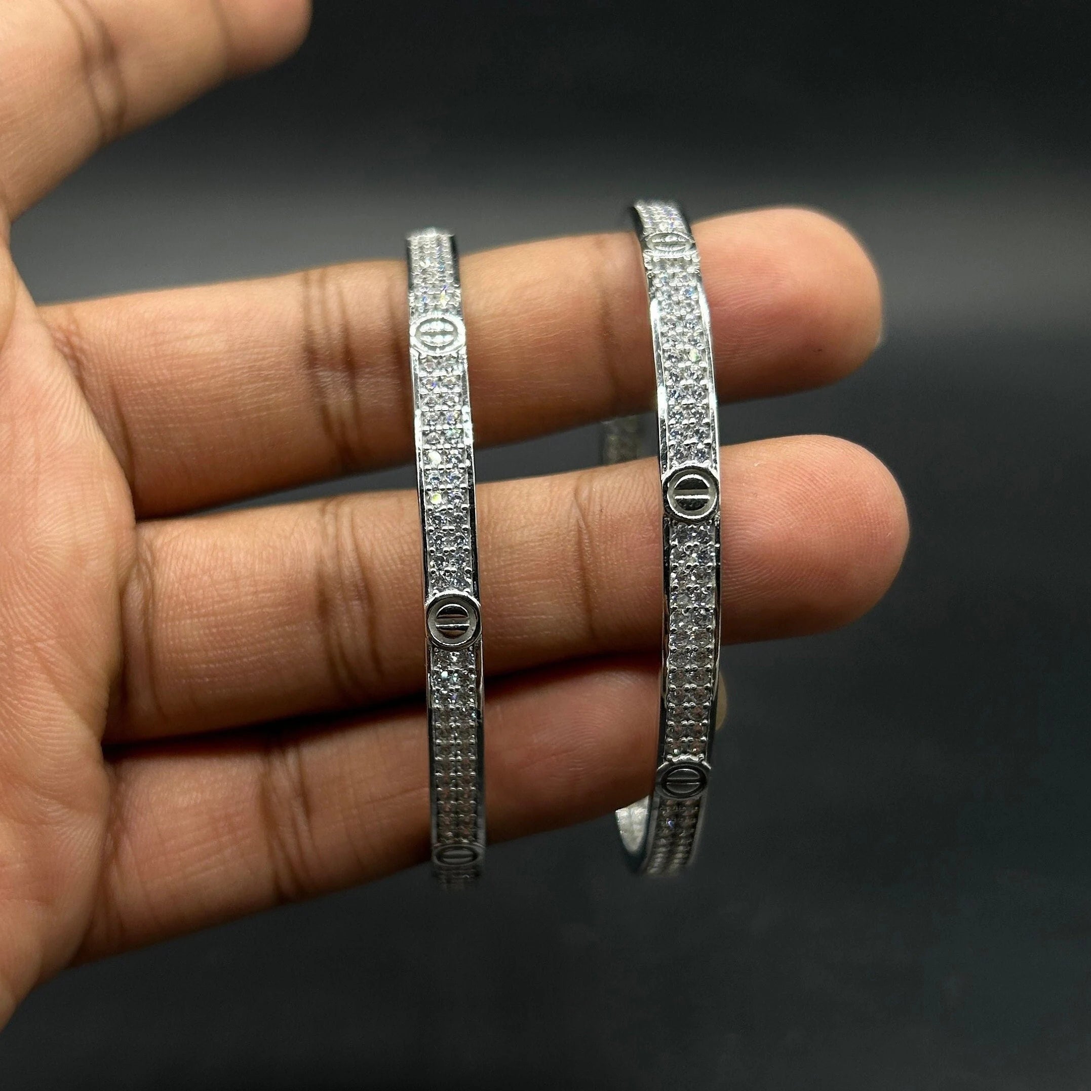 925 Sterling Silver Bangle for Girls and Women