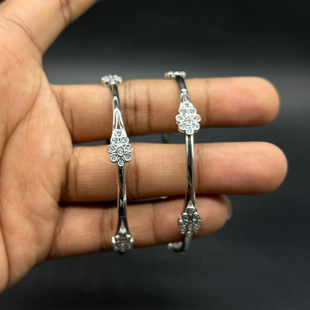 925 Sterling Silver Bangle for Girls and Women