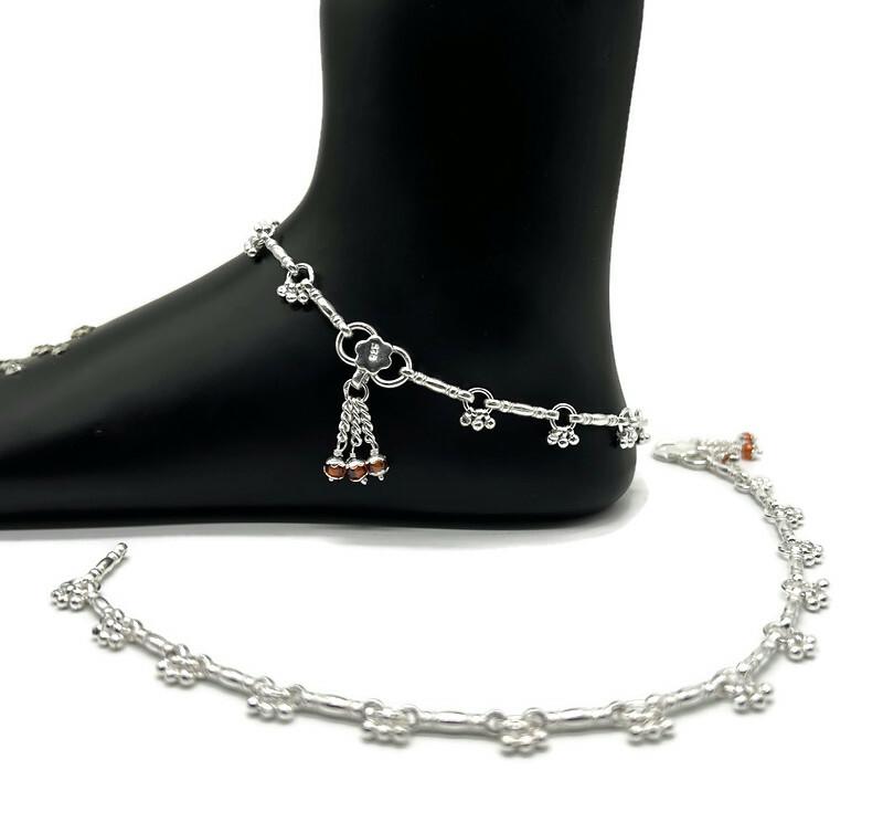 925 Sterling Silver Anklet / Silver Payal / Silver Anklet / Silver Bride Anklet / Silver Payal / Silver Designer Payal
