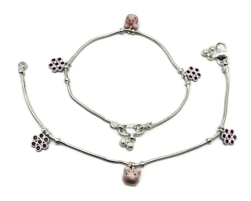 925 Sterling Silver Anklet / Silver Payal / Silver Anklet / Silver Bride Anklet / Silver Payal / Silver Designer Payal