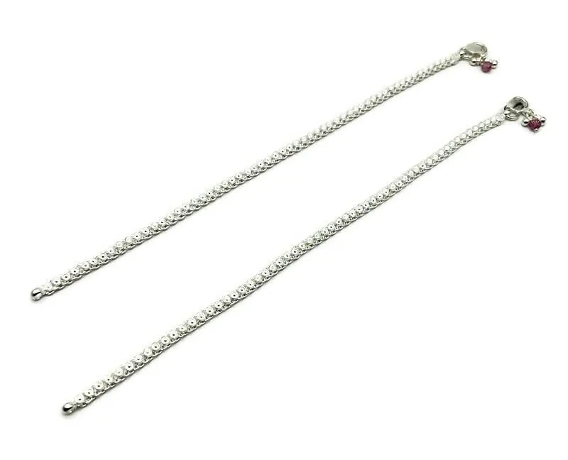 925 Sterling Silver Anklet / Silver Payal / Silver Anklet / Silver Bride Anklet / Silver Payal / Silver Designer Payal