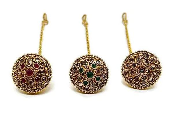 Antique Borla / Mang Tikka /Classic Design/Indian Traditional Rajasthani Borla/ Rajasthani Tikka/ Borla /Indian jewelry