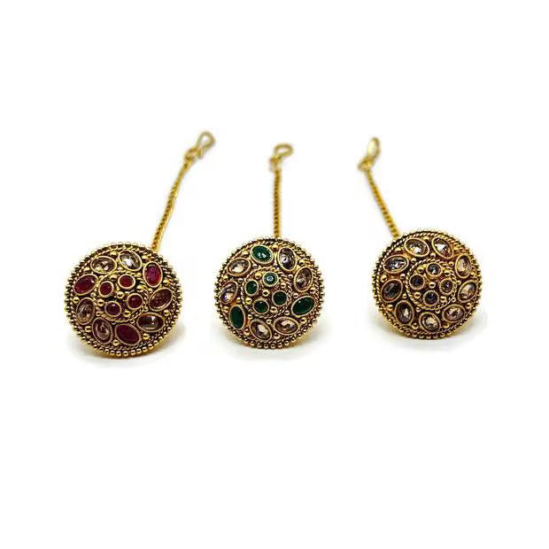 Antique Borla / Mang Tikka /Classic Design/Indian Traditional Rajasthani Borla/ Rajasthani Tikka/ Borla /Indian jewelry