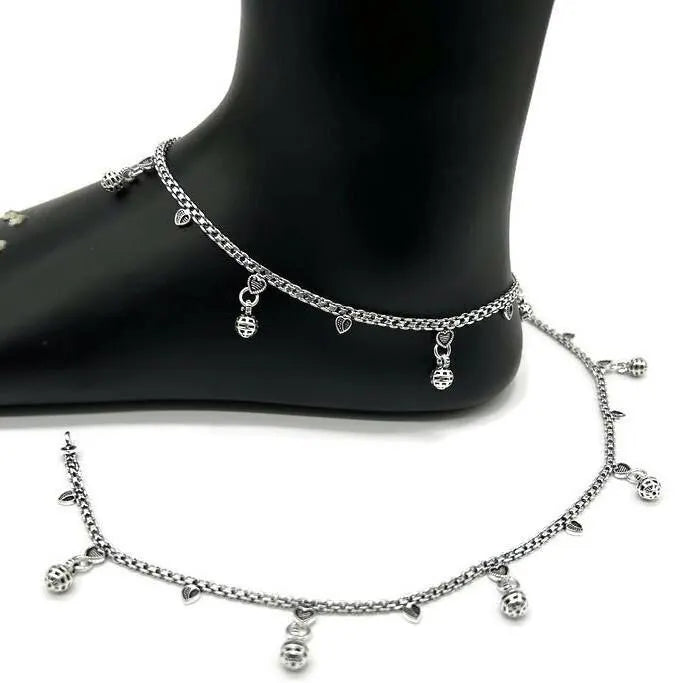 925 Sterling Silver Anklet / Silver Payal / Silver Anklet / Silver Bride Anklet / Silver Payal / Silver Designer Payal