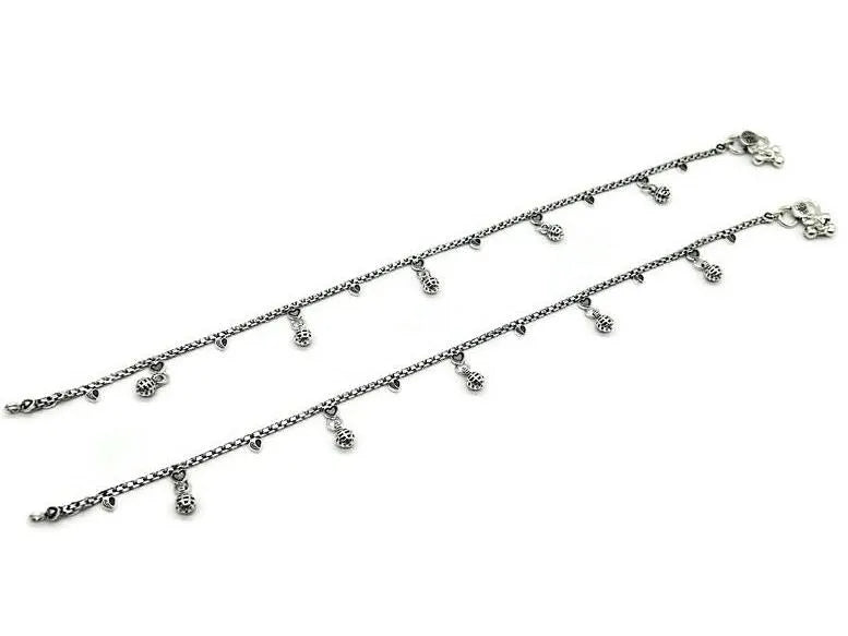925 Sterling Silver Anklet / Silver Payal / Silver Anklet / Silver Bride Anklet / Silver Payal / Silver Designer Payal