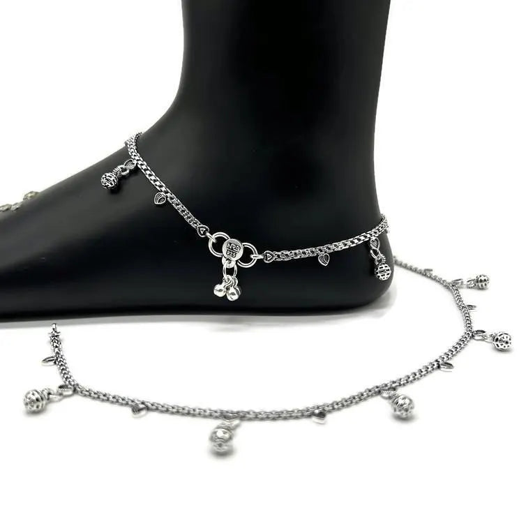 925 Sterling Silver Anklet / Silver Payal / Silver Anklet / Silver Bride Anklet / Silver Payal / Silver Designer Payal